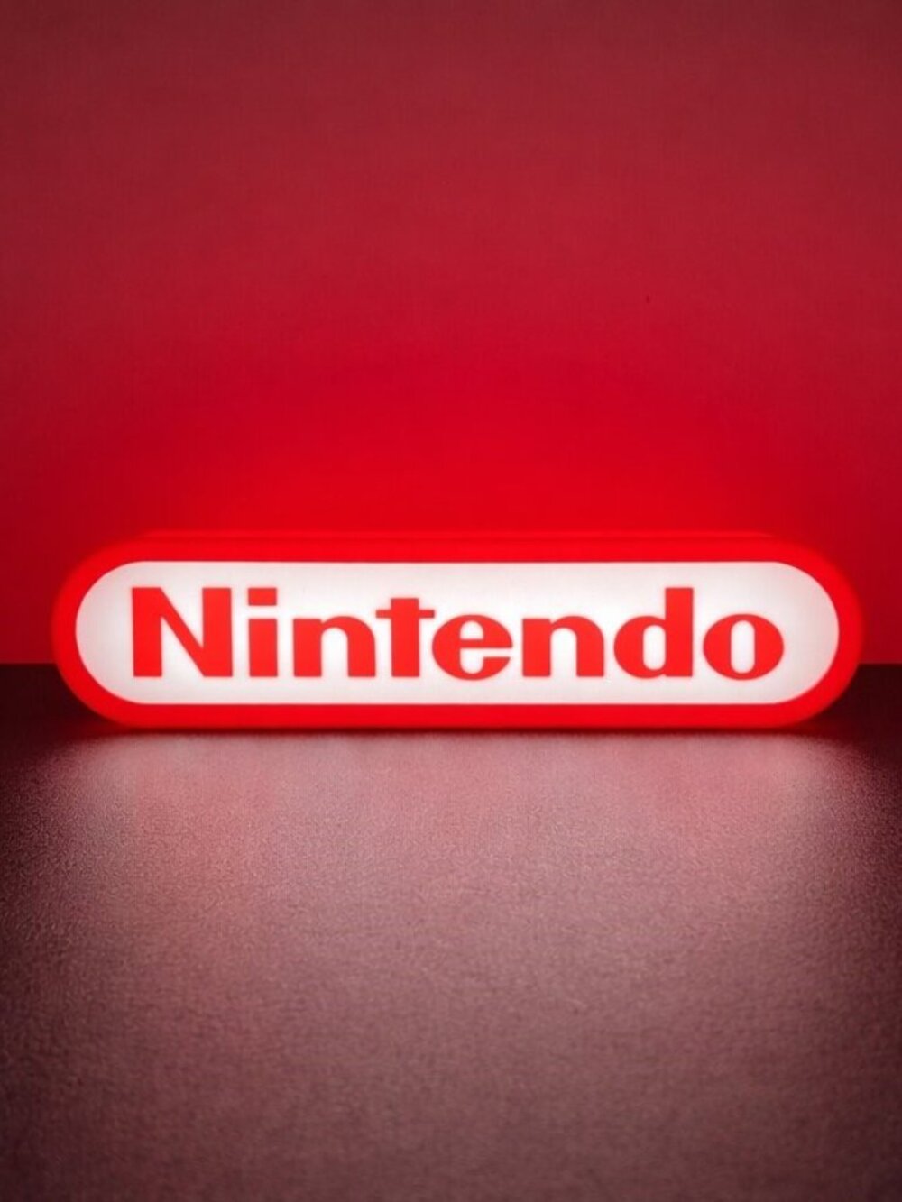 Light Up Nintendo Logo 3D Printed USB Light Box Lamp – Gaming Room Décor